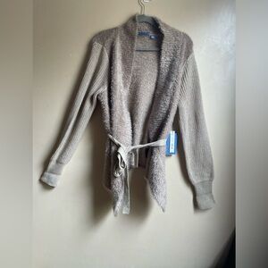 NEW gorgeous open knitted belted cardigan size XL boho